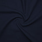 Dark Blue Textured Linen Shirt For Men