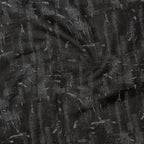 Black Abstract Linen Shirt For Men