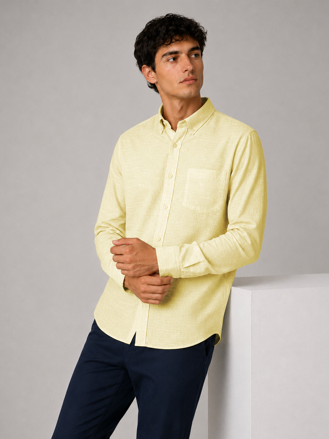 Lilac Glow Party Wear Shirt for Men