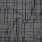 Grey Tartan Check Cotton Shirt For Men