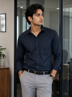 Navy Blue Signature Check