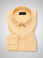 Lemon & Cream Pinstripe Oxford Pack of 2 Shirts For Men