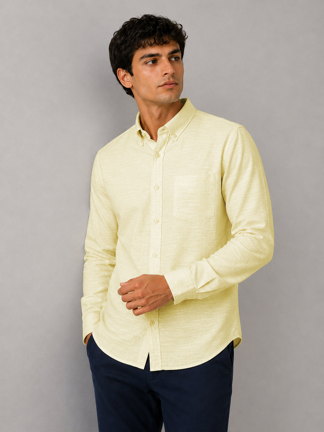 Lilac Glow Party Wear Shirt for Men