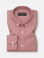 Oxford Cotton Maroon Shirt For Men