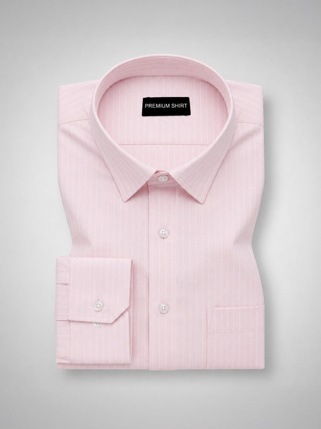 Pink & Cream Pinstripe Oxford Pack of 2 Shirts For Men