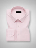 Pink & Cream Pinstripe Oxford Pack of 2 Shirts For Men