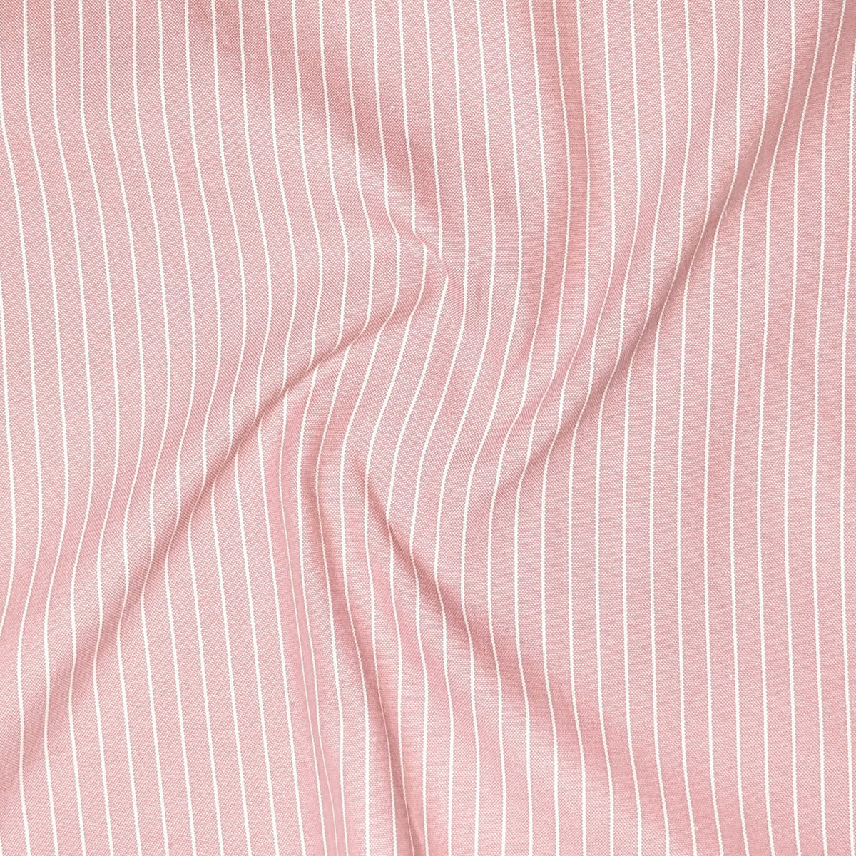 Peach & Mint Green Pinstripe Oxford Pack of 2 Shirts For Men