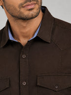 Pack Of 3 Cargo Style Dusty Brown, Olive & Dark Brown Shirt