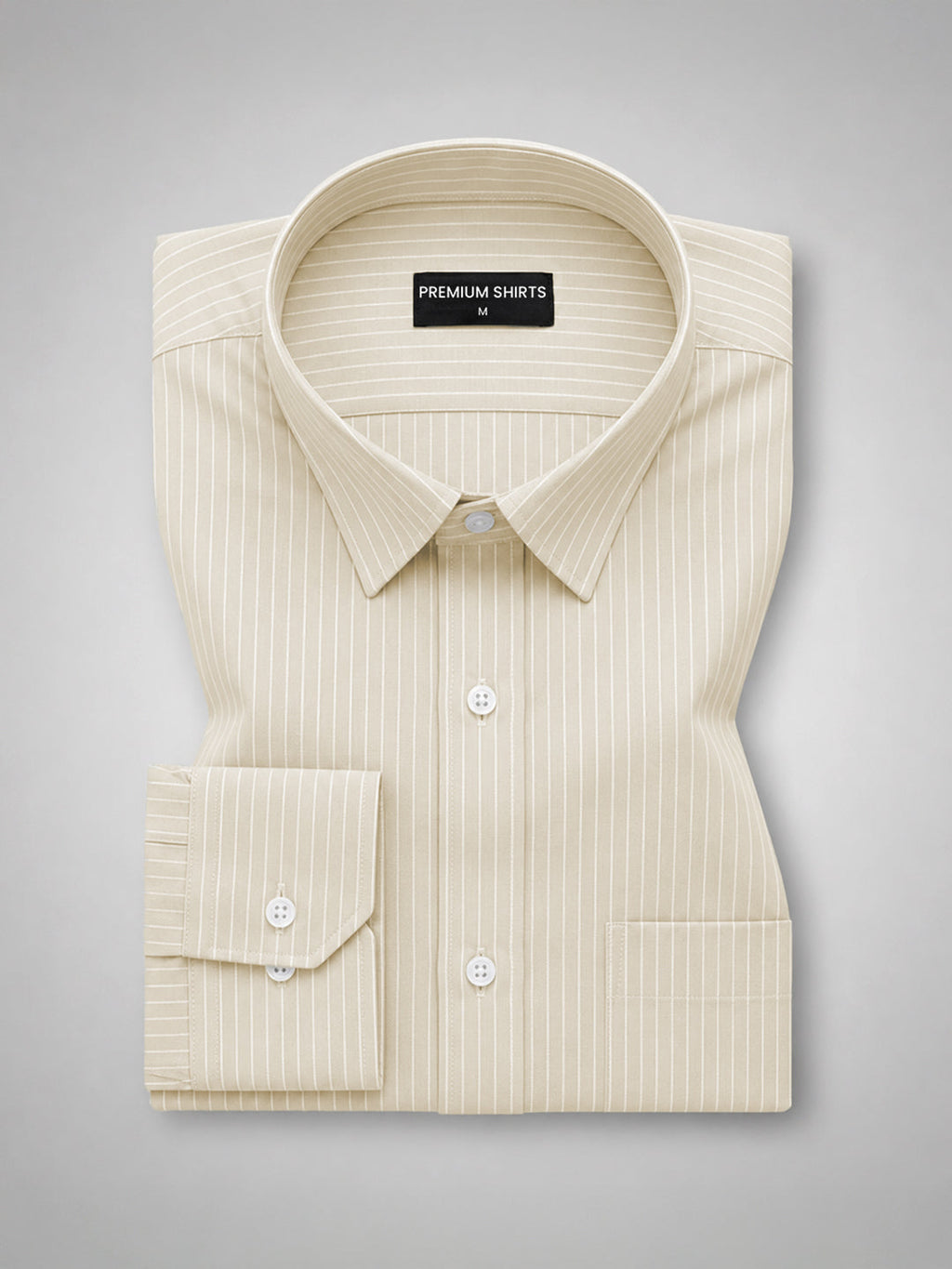 Lemon & Cream Pinstripe Oxford Pack of 2 Shirts For Men