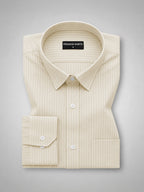 Lemon & Cream Pinstripe Oxford Pack of 2 Shirts For Men