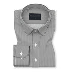 Black Stripes Satin Shirt for Men