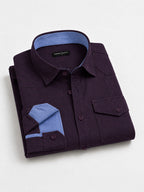Pack Of 2 Cargo Style Wine & Dusty Brown Shirt