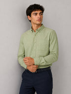 Soft Sage Linear Linen Shirt