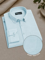 Sky Blue Linear Linen Shirt