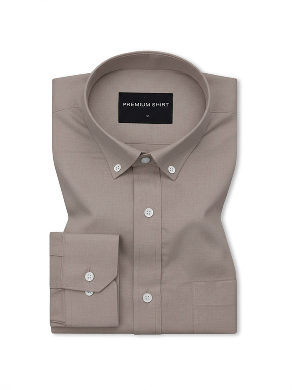 Oxford Cotton Brown Shirt For Men