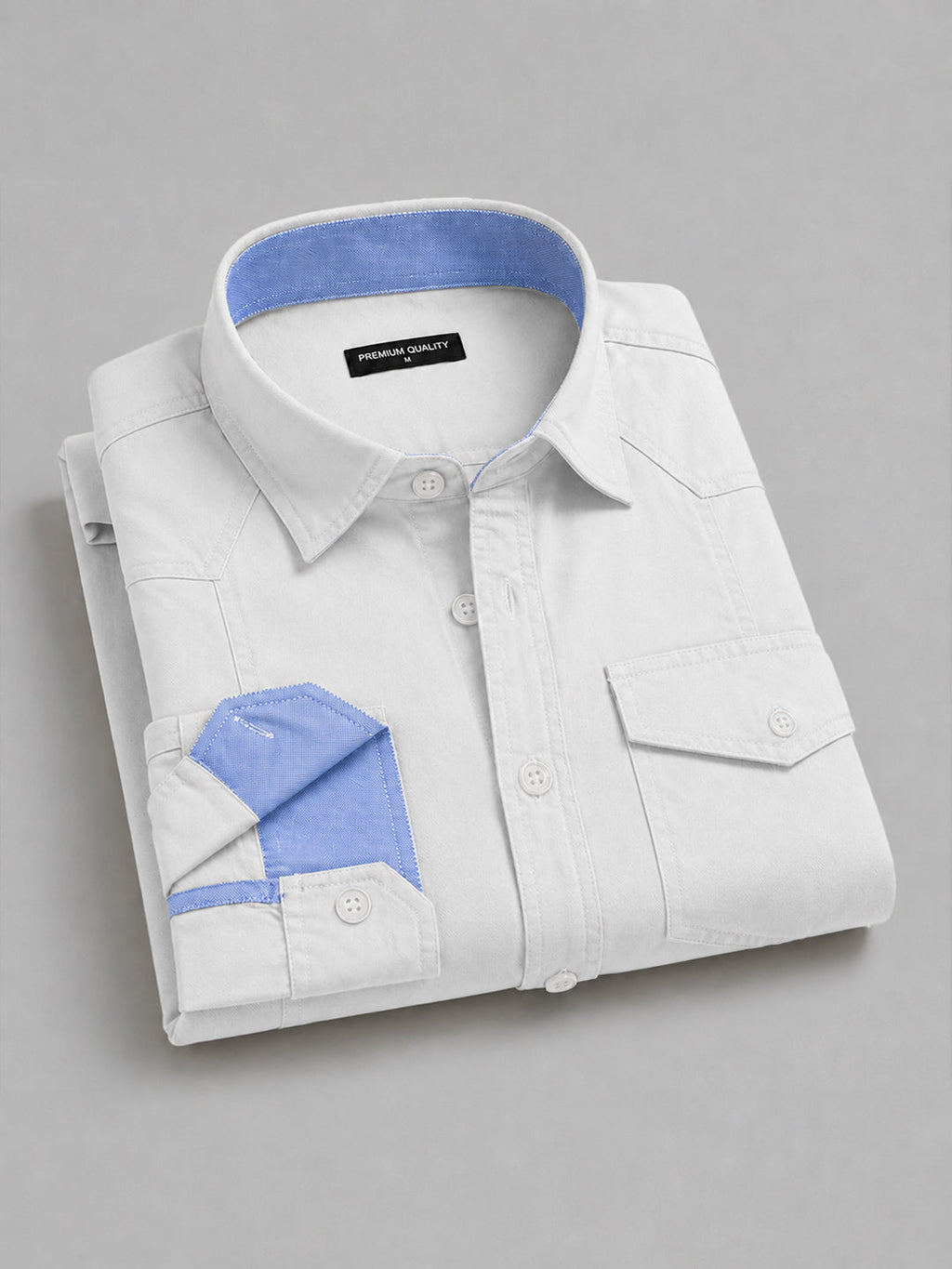 Pack Of 3 Cargo Style White, Wine & Black Shirt