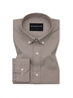 Pack of 2 Oxford Cotton Shirt For Men (Brown & Denim Blue)