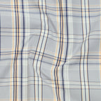 Graphite Mustard Classic Check Paper Cotton Shirt For Men