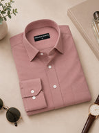 Pack of 2 Maroon & Denim Blue Formal Oxford Cotton Shirt For Men