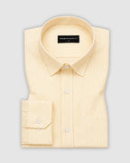 Lemon & Dark Green Oxford Pack of 2 Stripe Shirts For Men