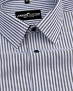 Black Stripe Oxford Premium Cotton Shirt For Men