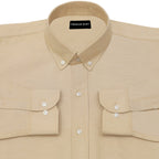 Oxford Cotton Cream Shirt For Men