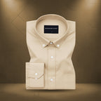 Pack of 2 Oxford Cotton Shirt For Men (Lime Green & Cream)