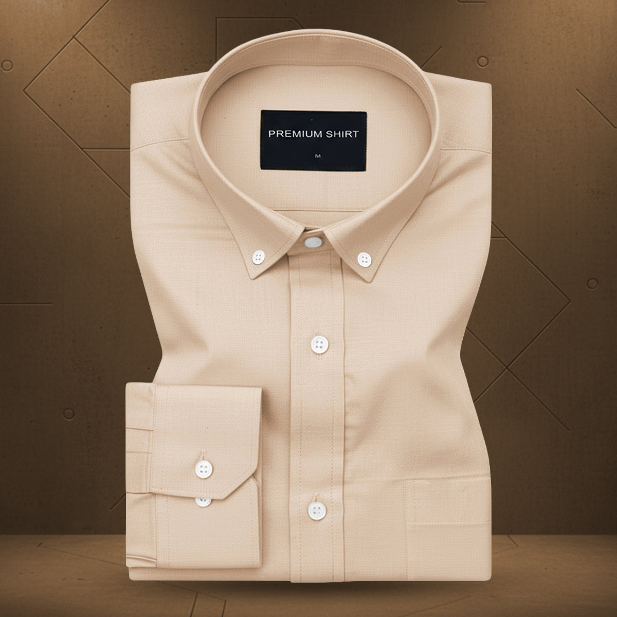 Pack of 2 Oxford Cotton Shirt For Men (Dark grey & Cream)