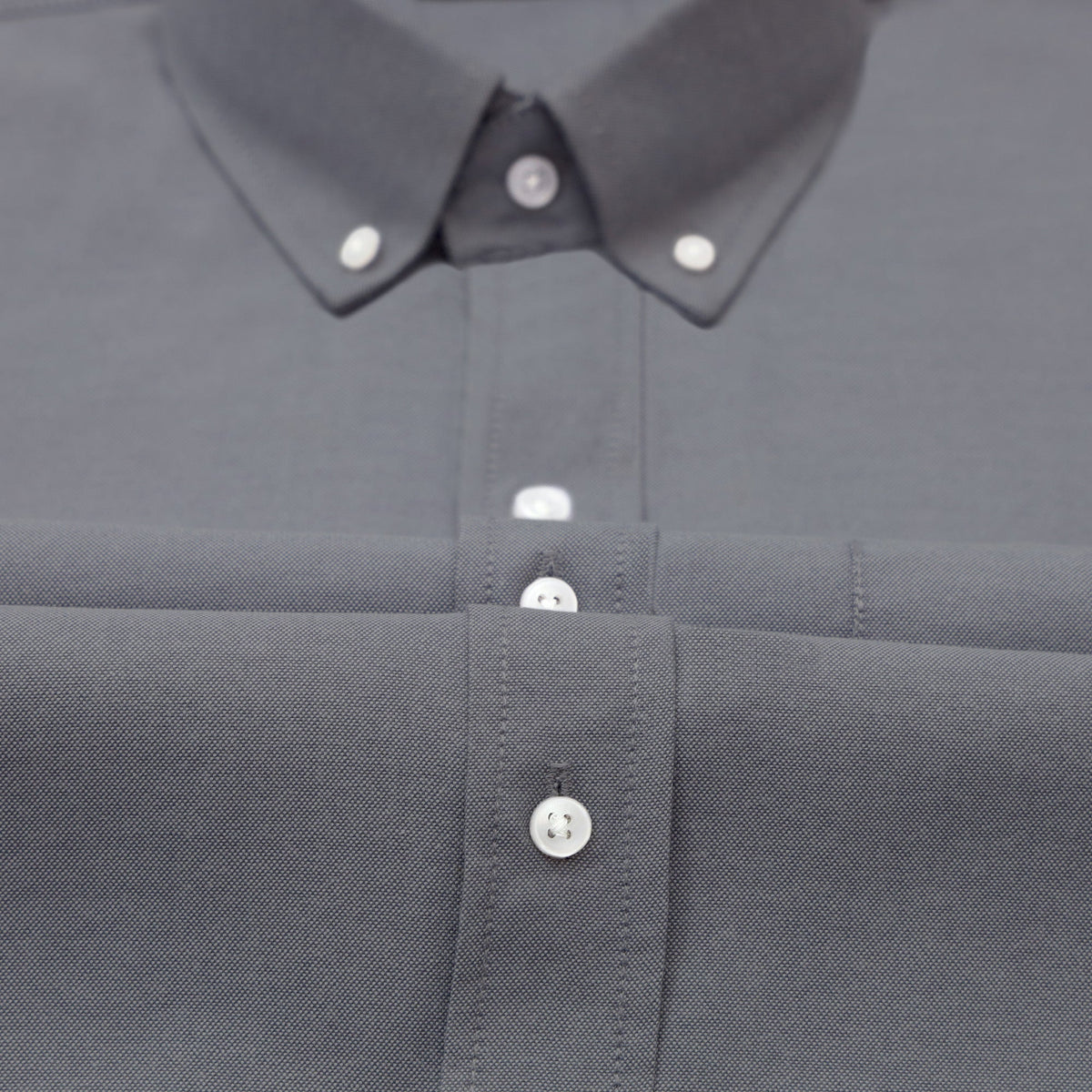 Oxford Cotton Dark Grey Shirt For Men