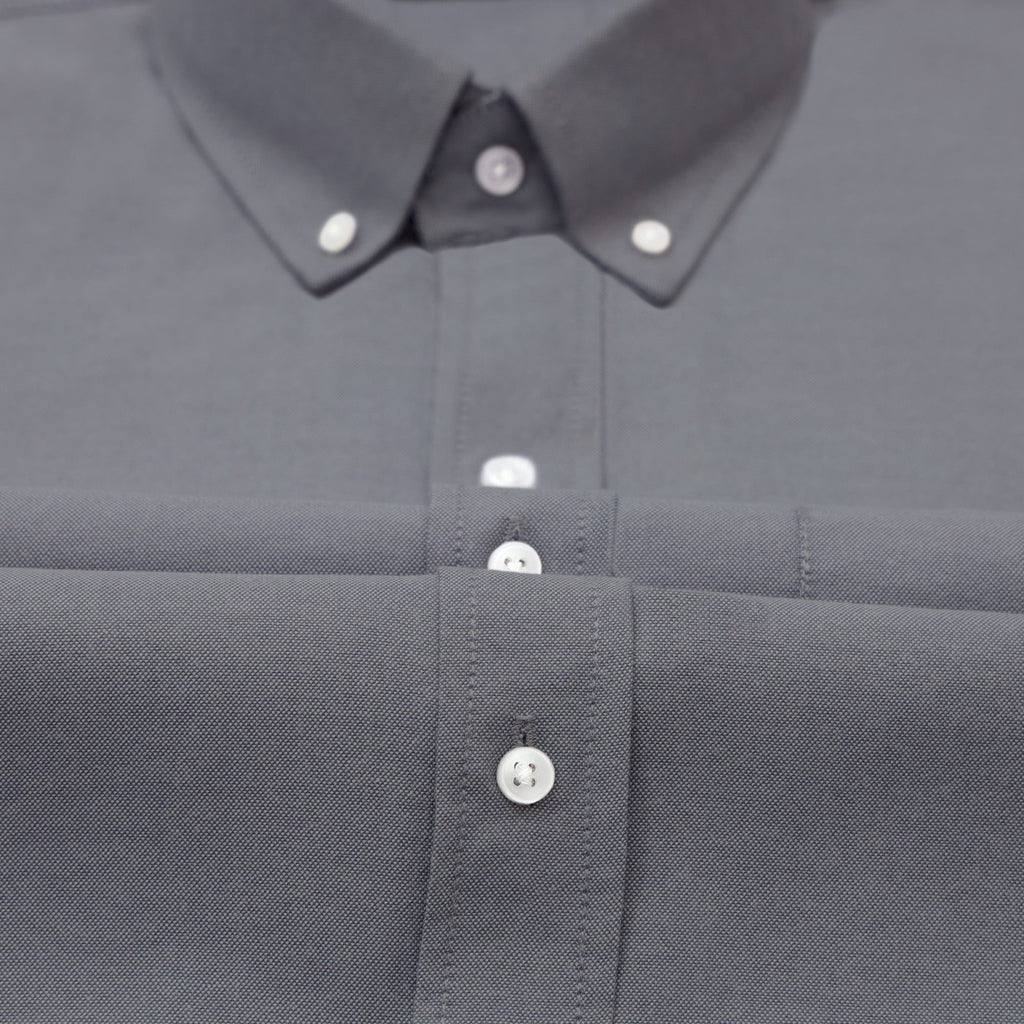 Pack of 2 Oxford Cotton Shirt For Men (Dark Grey & Denim Blue)