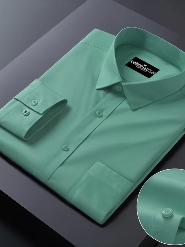 Premium Cotton Solid Shirt for Man (Green)