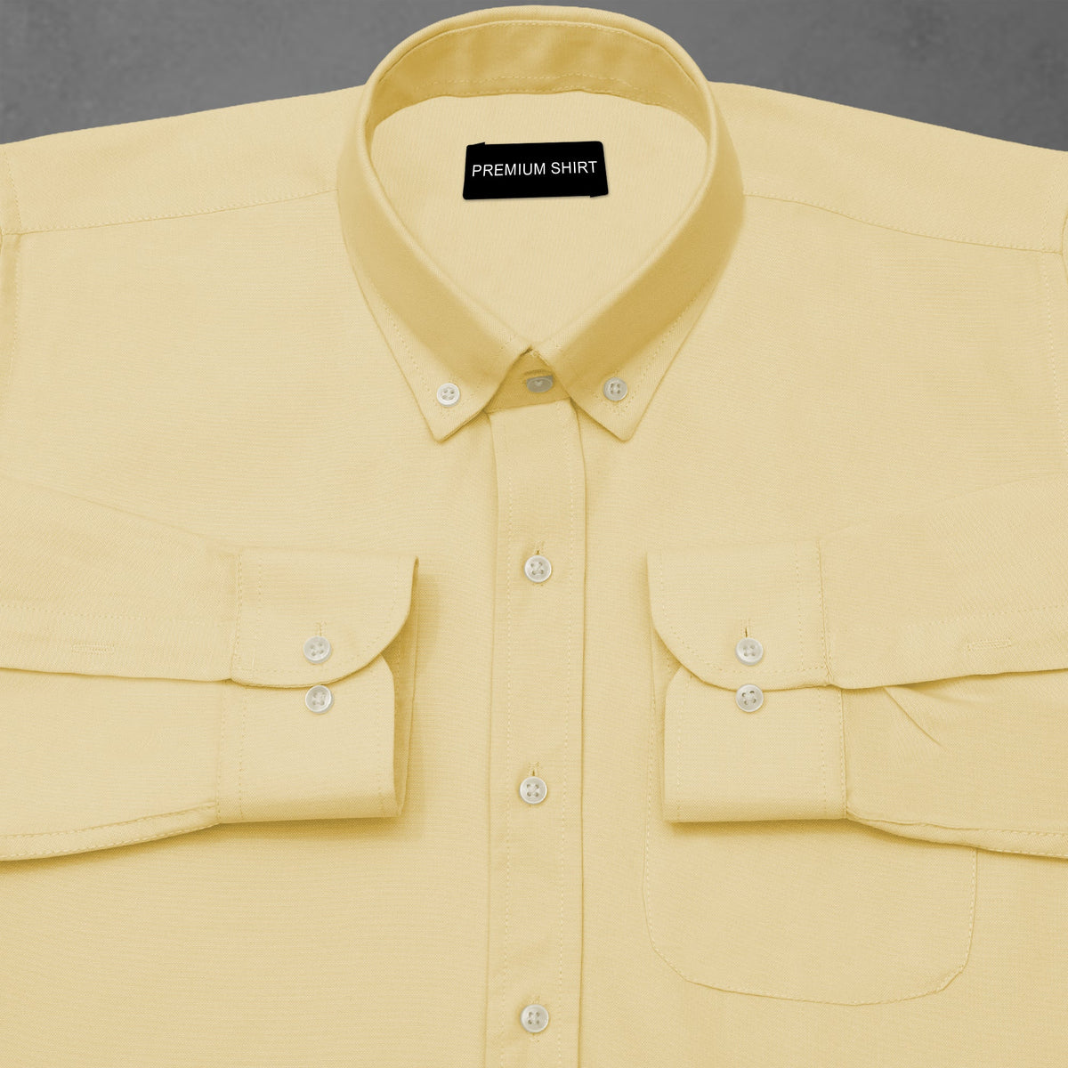 Oxford Cotton Lemon Shirt For Men