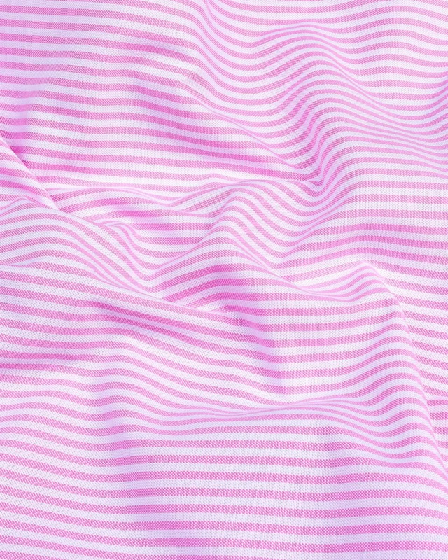 Light Pink Stripe Oxford Premium Cotton Shirt For Men