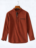 Casual Fit Orange Kurta For Men