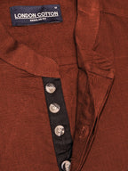 Casual Fit Orange Kurta For Men