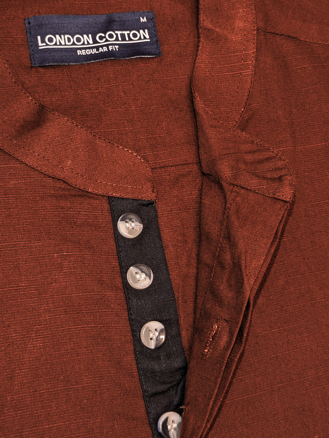Casual Fit Orange Kurta For Men