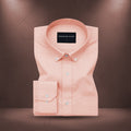 Oxford Cotton Peach Shirt For Men