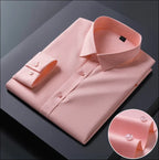 Pack of 2 Premium Cotton Solid Shirt for Man (Peach, Sky Blue)