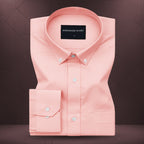 Pack of 2 Oxford Cotton Shirt For Men (Sky Blue & Peach)