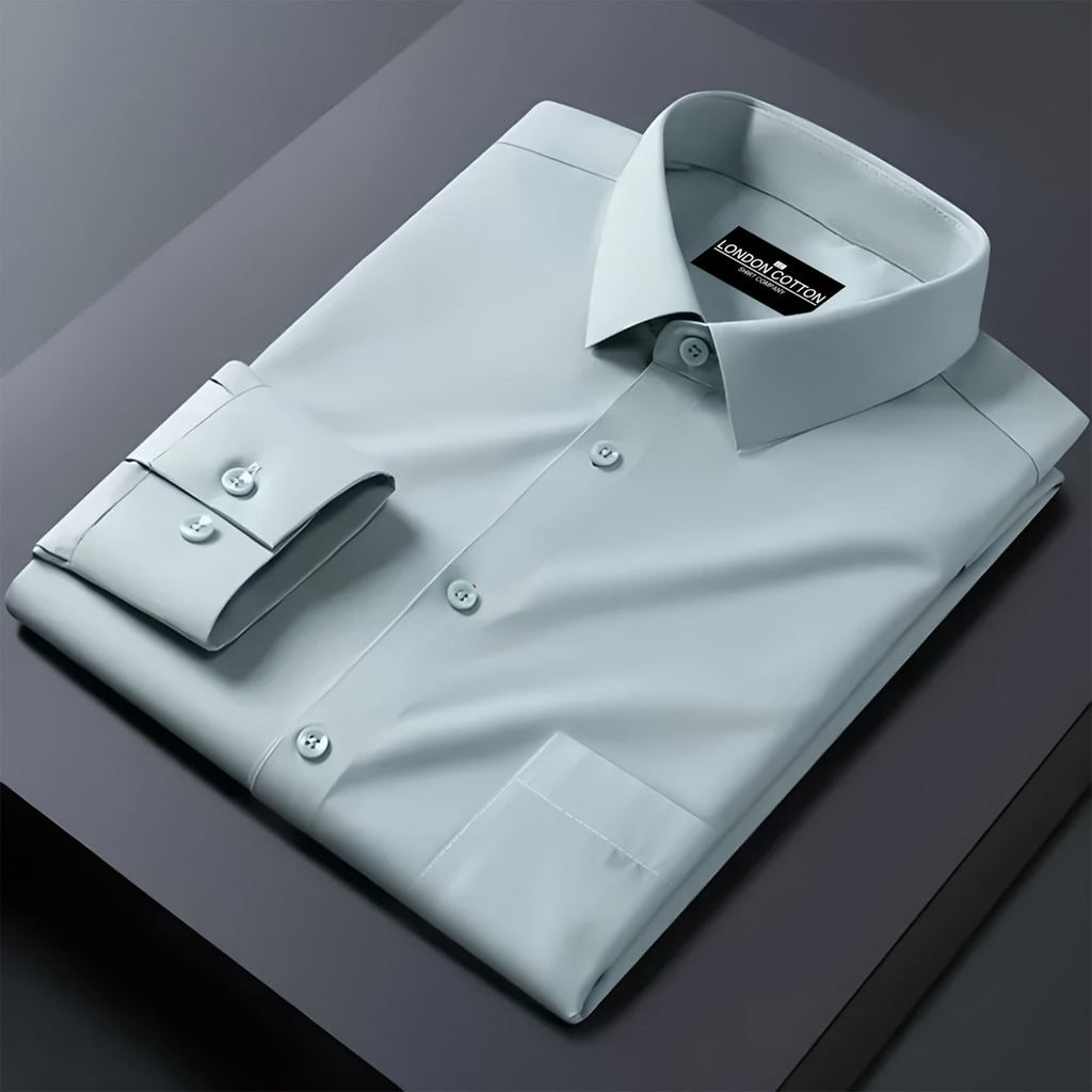 Pack of 2 Premium Cotton Solid Shirt for Man (Dark Grey, Pista)