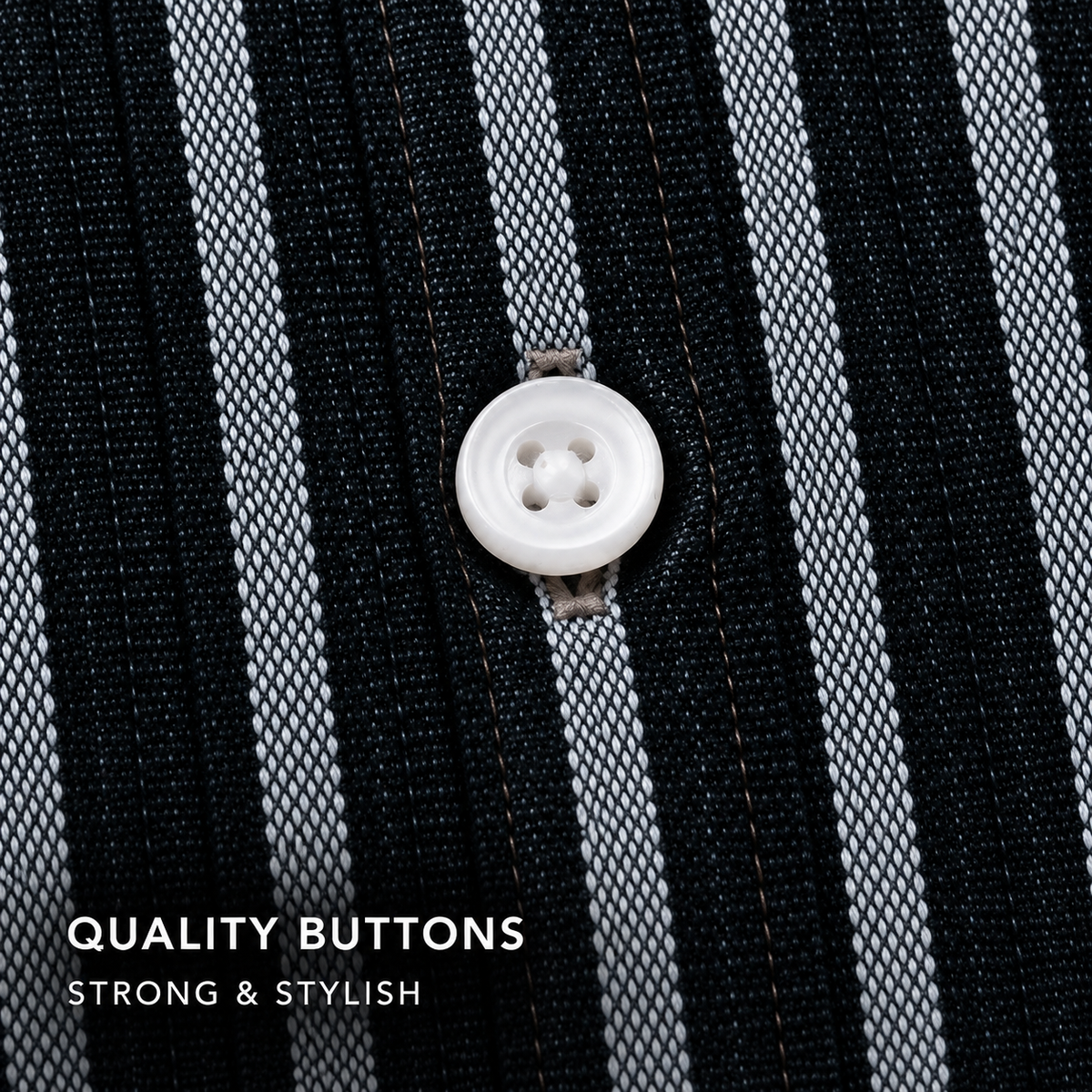 Black Textured Linen Shirt For Men