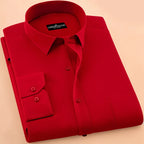 New Cotton Blend Solid Shirts (Peech)