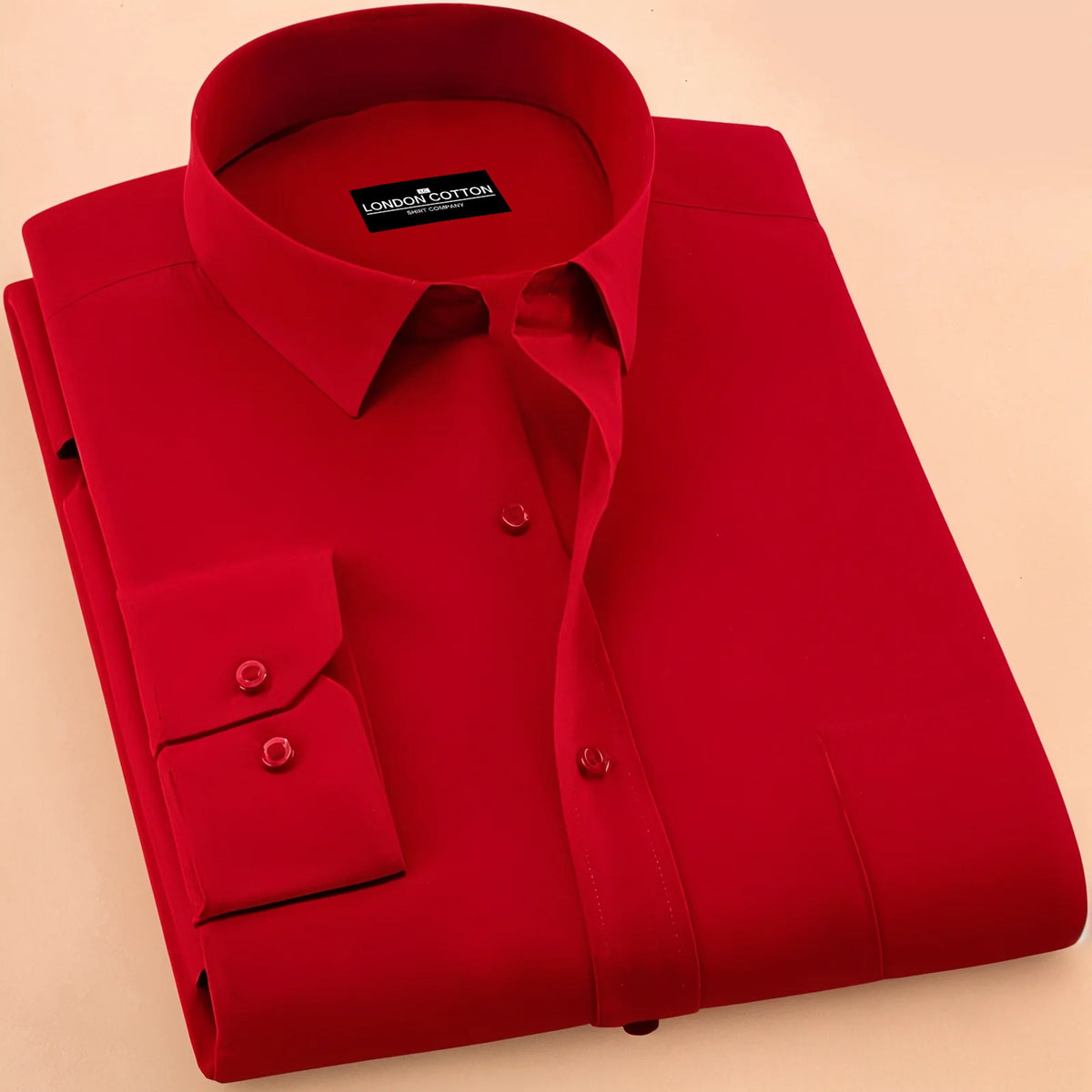 New Cotton Blend Solid Shirts (Peech)