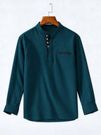 Casual Fit Royal Blue Kurta For Men