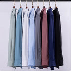 Premium Cotton Solid Shirt for Man (Dark Grey) - Frankshop.in