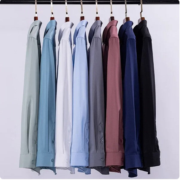 Premium Cotton Solid Shirt for Man (Dark Grey) - Frankshop.in