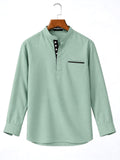 Casual Fit Sea Green Kurta For Men
