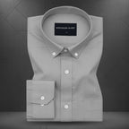 Pack of 2 Oxford Cotton Shirt For Men (Silver & Pink)