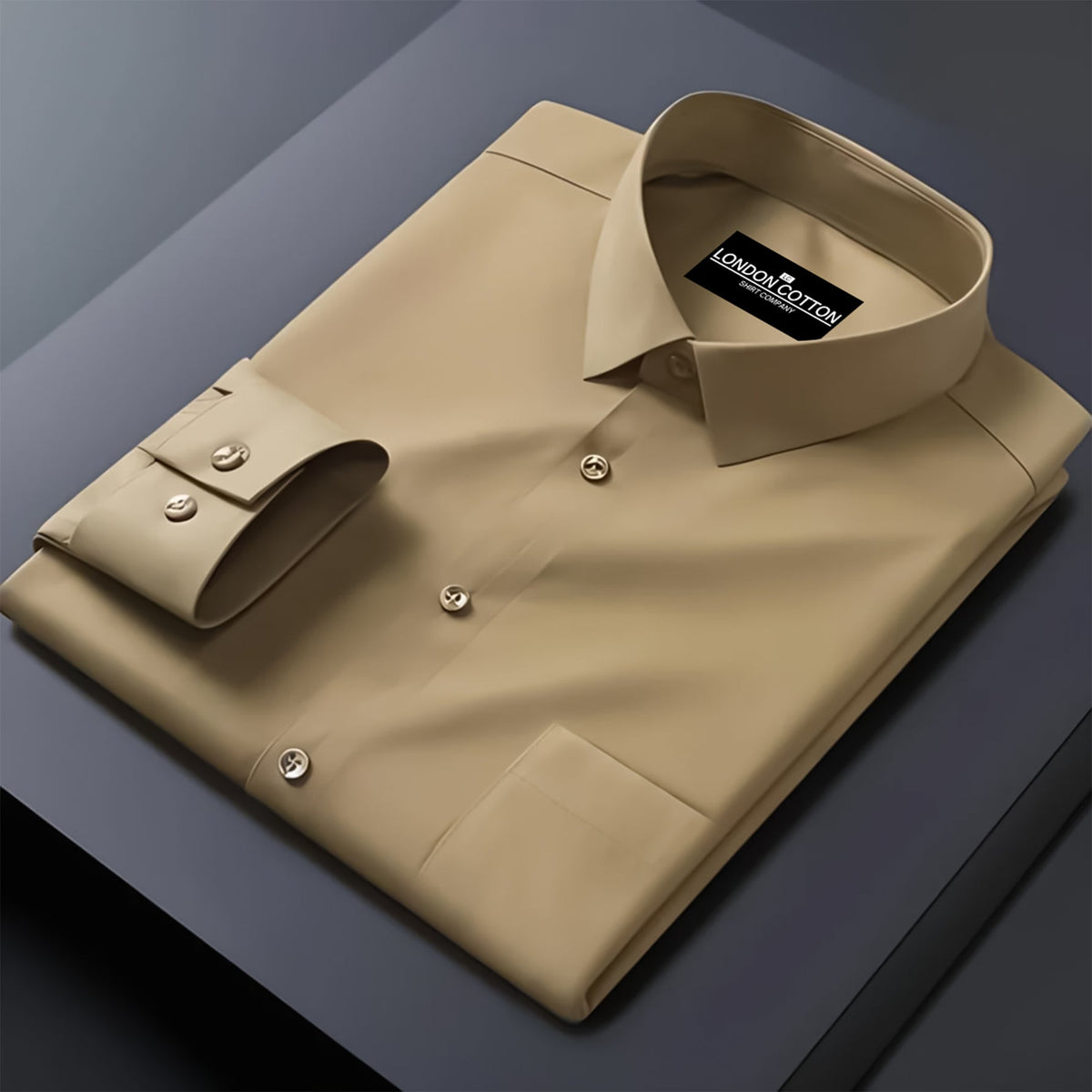Pack of 2 Premium Cotton Solid Shirt for Man (Skin, Peach)