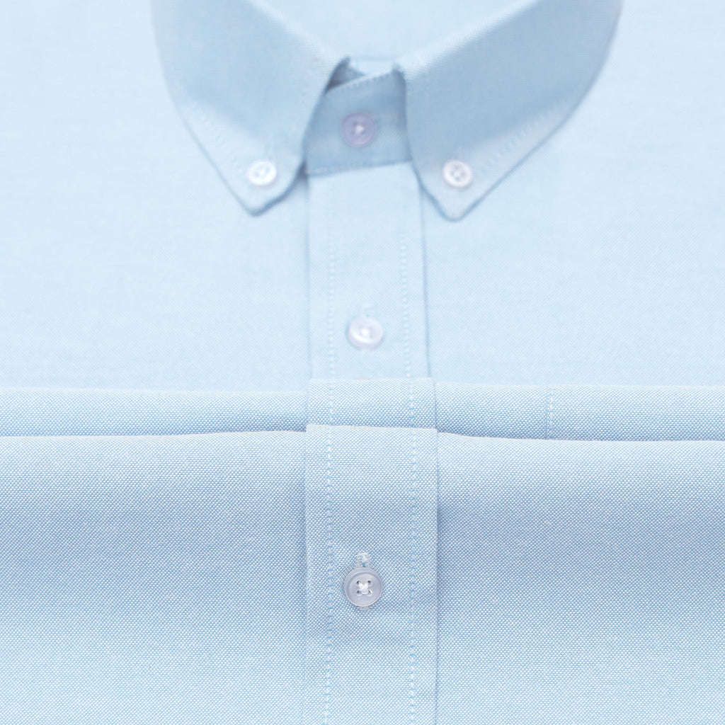 Pack of 2 Oxford Cotton Shirt For Men (Sea Green & Sky Blue)